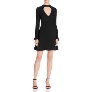 N/Nicholas Long Sleeves lace Trim mini dress